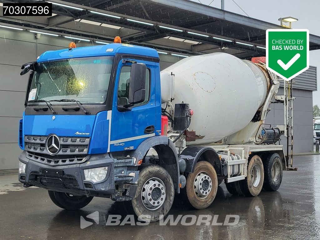 Mercedes Arocs 3240 8X4 9m3 Stetter AM 9/8FHCLL Steelsuspension Automatic Euro 6