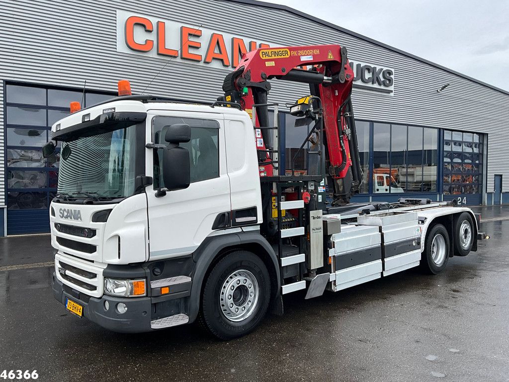Scania P 340 CNG Euro 6 Palfinger 26 Tonmeter laadkraan Just 255.592 km!