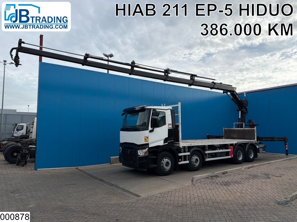 Renault C 430 8x4, EURO 6, Hiab, PTO