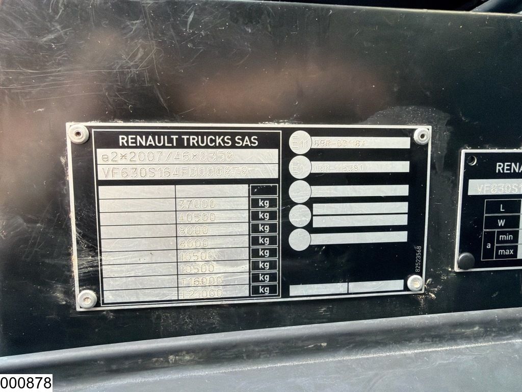 Renault C 430 8x4, EURO 6, Hiab, PTO