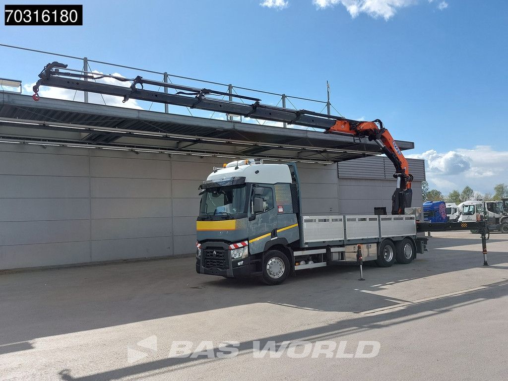 Renault T 460 6X2 EFFER 395/5S + JIB 4S Crane Kran Full Air Suspension Retarder Euro 6