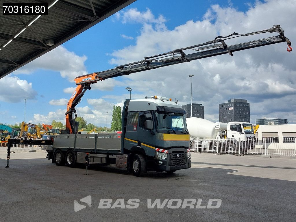 Renault T 460 6X2 EFFER 395/5S + JIB 4S Crane Kran Full Air Suspension Retarder Euro 6