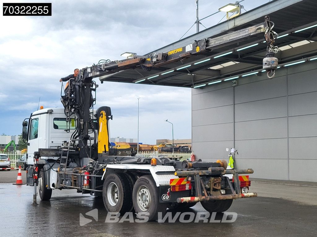 Mercedes Actros 2541 6X2 Jonsered J1142Z80A Crane + 20 tons hooklift Lift-axle Full Air Euro 3