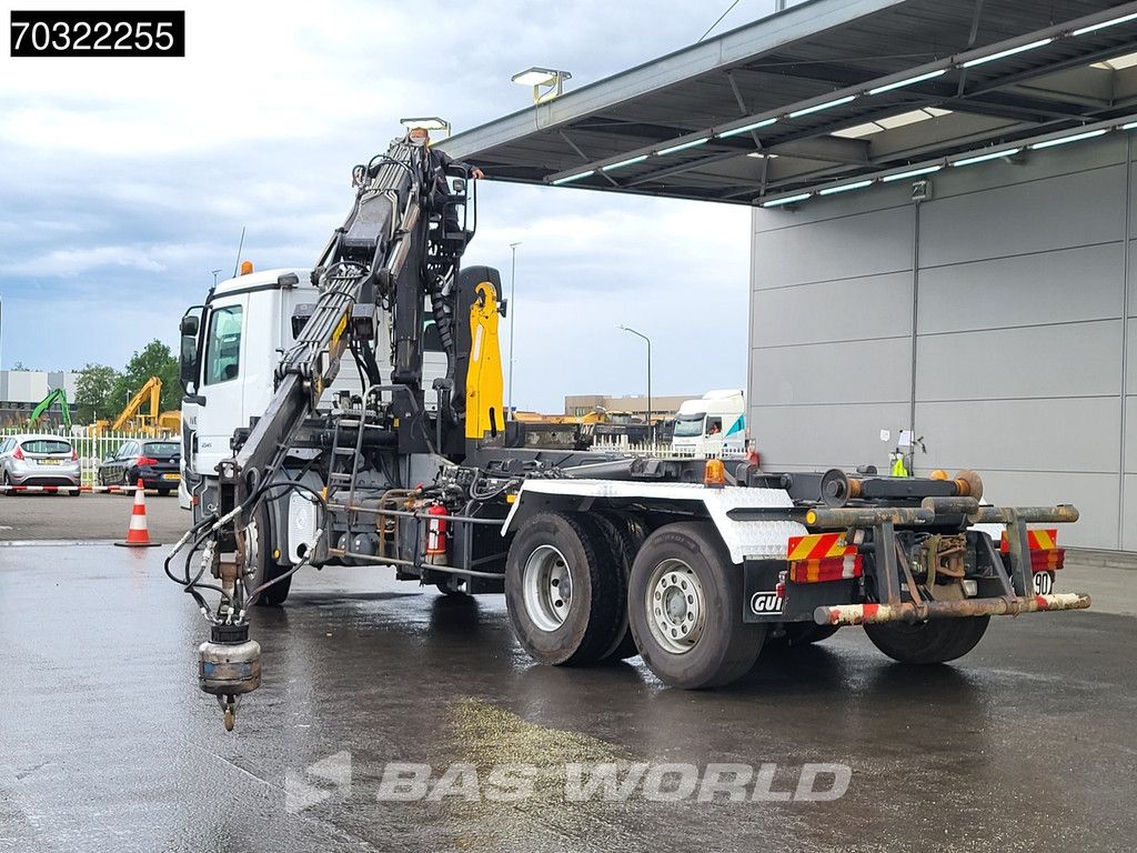 Mercedes Actros 2541 6X2 Jonsered J1142Z80A Crane + 20 tons hooklift Lift-axle Full Air Euro 3