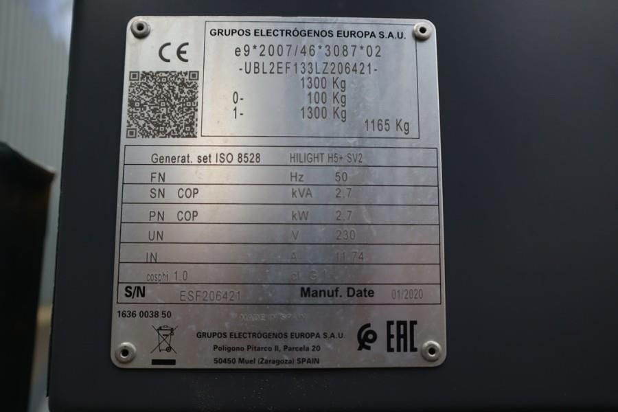 Atlas Copco HiLight H5+ SV2 Valid inspection, Max Boom Height