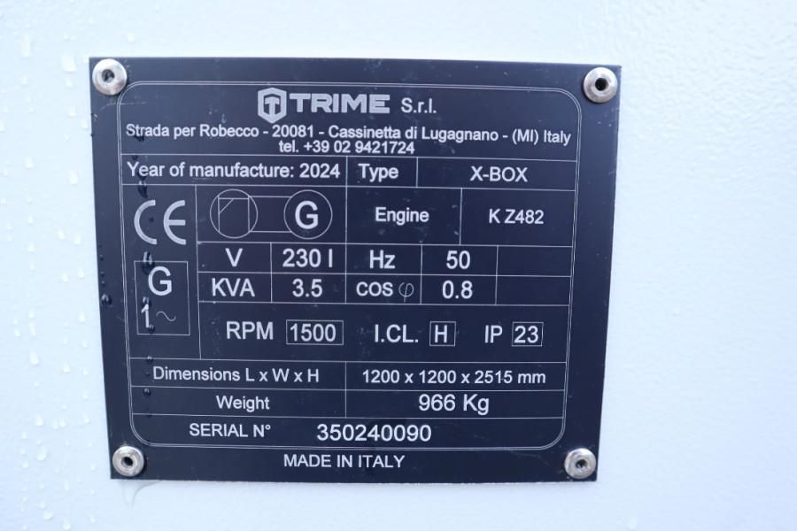 Trime X-BOX 4x320W Valid inspection, Hydr. Vertical towe