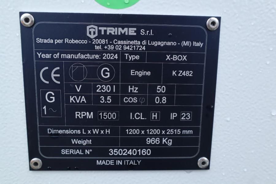 Trime X-BOX 4x320W Valid inspection, Hydr. Vertical towe