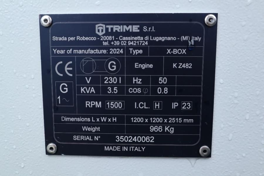 Trime X-BOX 4x320W Valid inspection, Hydr. Vertical towe