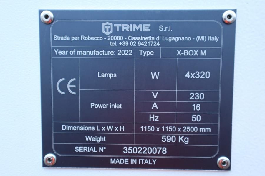 Trime X-BOX M 4x 320W Valid inspection, Max Boom Height
