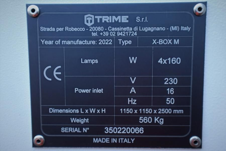 Trime X-BOX M 4x160W Valid inspection, Max Boom Height 8