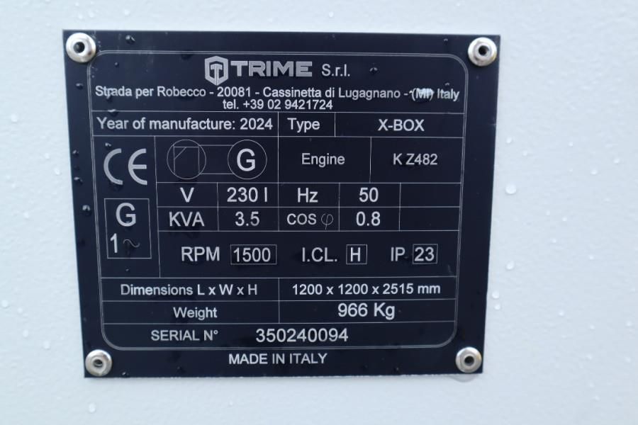 Trime X-BOX 4x320W Valid inspection, Hydr. Vertical towe