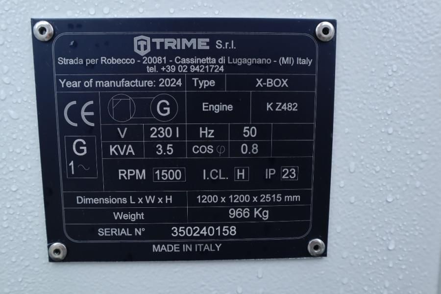 Trime X-BOX 4x320W Valid inspection, Hydr. Vertical towe