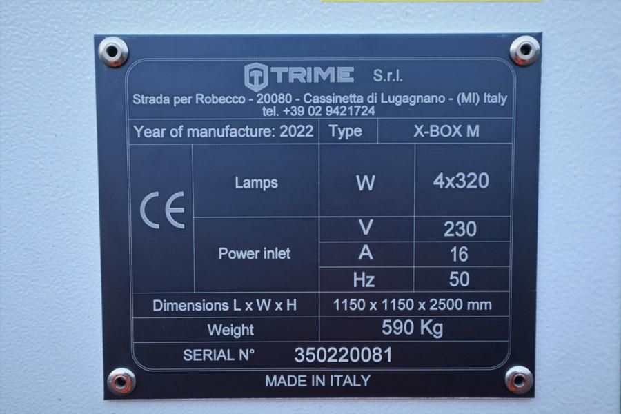 Trime X-BOX M 4 x 320W Valid inspection, Max Boom Height