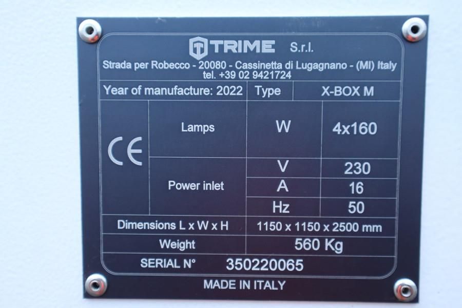 Trime X-BOX M 4x160W Valid inspection, Max Boom Height 8