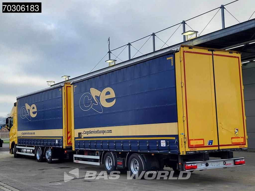 Volvo FH 460 6X2 Curtainsider Combi LNG Engine Sliding roof Lift Axle I-Park cool VEB+