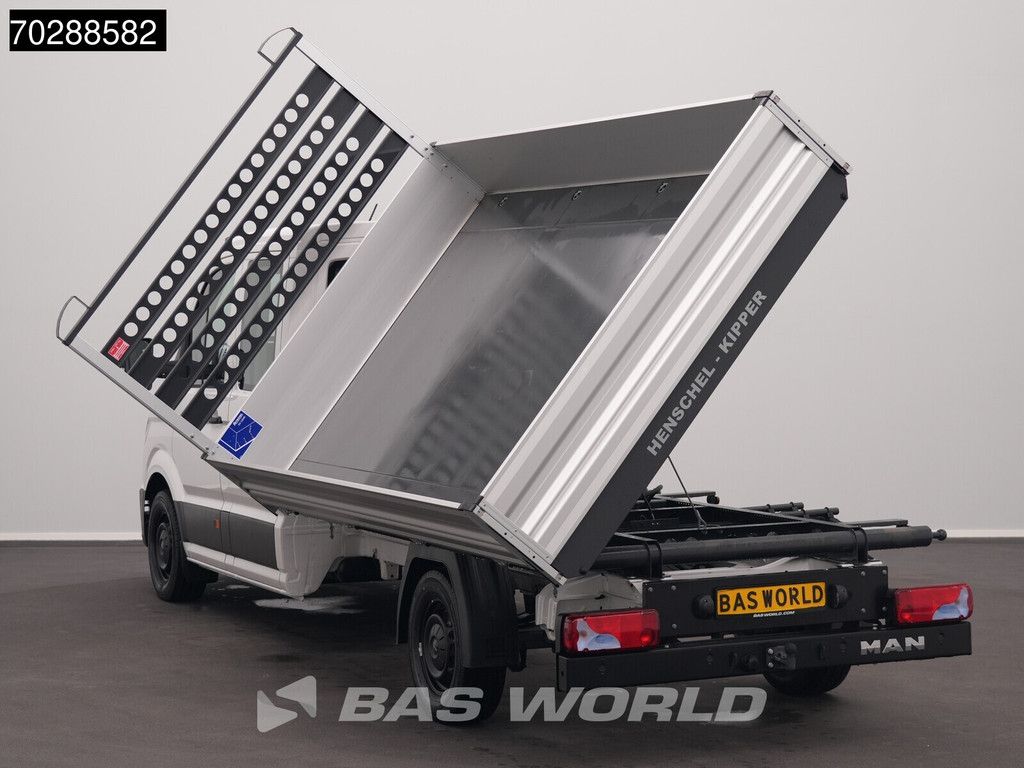 MAN TGE 3.180 Driezijdige Kipper Automaat Dubbel Cabine 2025 Facelift 180PK Trekhaak LED Navi ACC Airco Cruise Euro6 Kipper Tippe Benne Kieper DC Doka Mixto 3m3 A/C Towbar