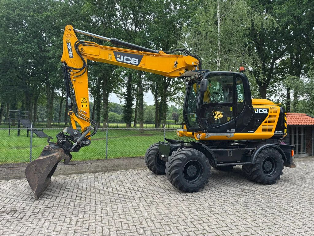 JCB JS145W Mobiele kraan met Draaikantelstuk DKS