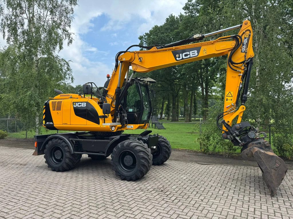JCB JS145W Mobiele kraan met Draaikantelstuk DKS