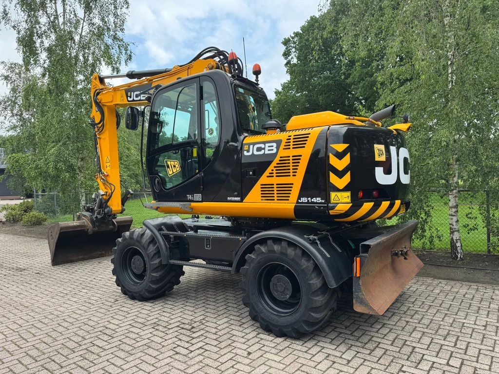 JCB JS145W Mobiele kraan met Draaikantelstuk DKS