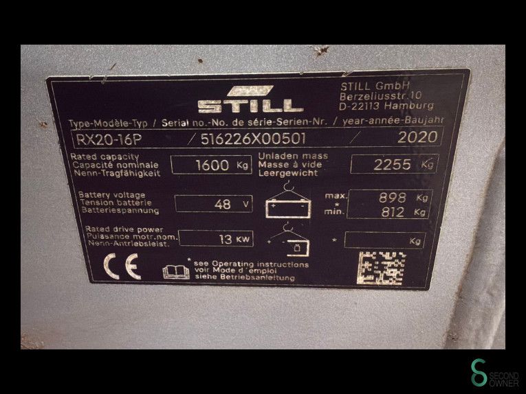 Gabelstapler Elektrisch Still RX20-16P 2020