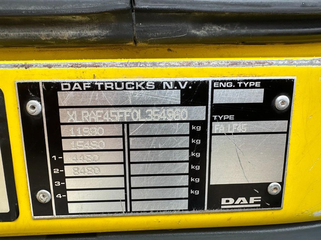 DAF FA LF45 210 / EURO 5 / SLECHTS 82.000KM / TOPSTAAT / AUTOMAAT / AIRCO / AT1028