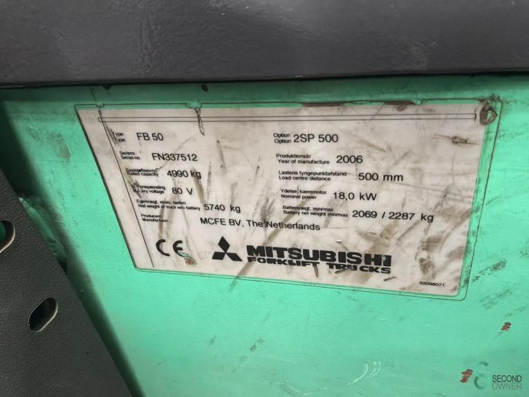 Forklifts Electric Mitsubishi FB50N 2006