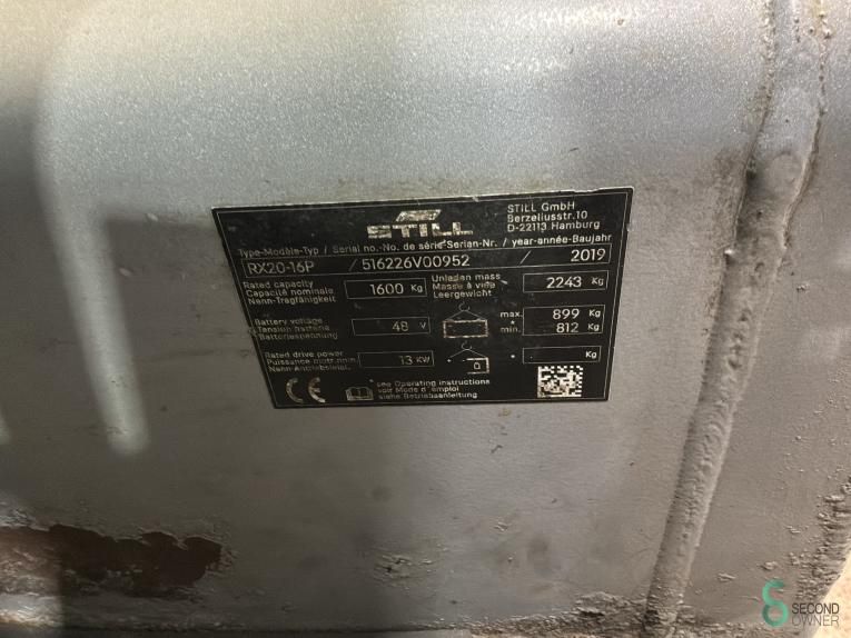 Forklifts Electric Still RX20-16P 2019