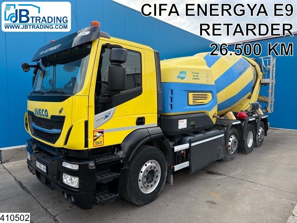 Iveco Stralis 400 CNG 8x2, EURO 6, Retarder, CIFA 9m3, CNG