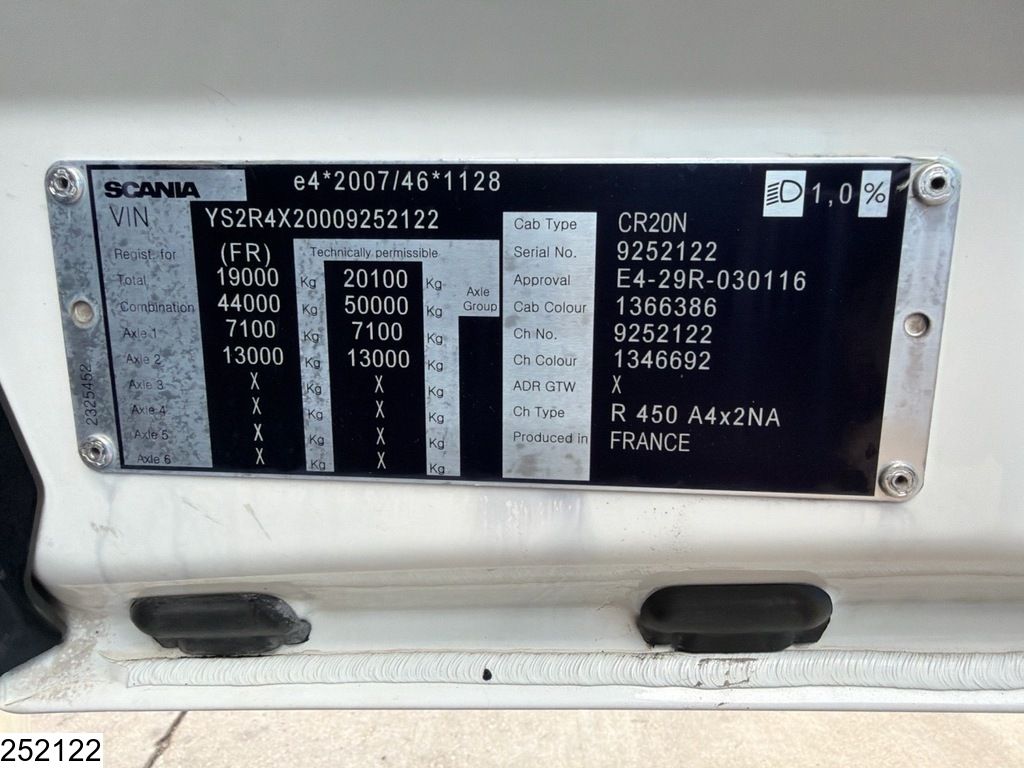 Scania R 450 EURO 6, Retarder, PTO, Standairco