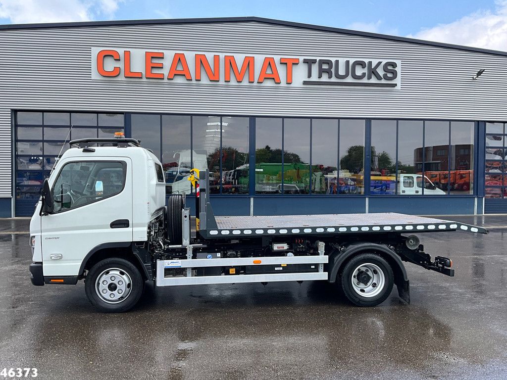 FUSO Canter Euro 6 Hyvalift 5 Ton haakarmsysteem + Flatbedcontainer Just 44.417 km!