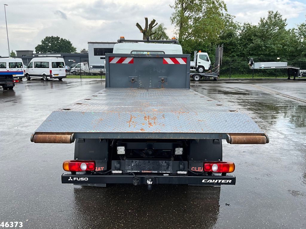 FUSO Canter Euro 6 Hyvalift 5 Ton haakarmsysteem + Flatbedcontainer Just 44.417 km!