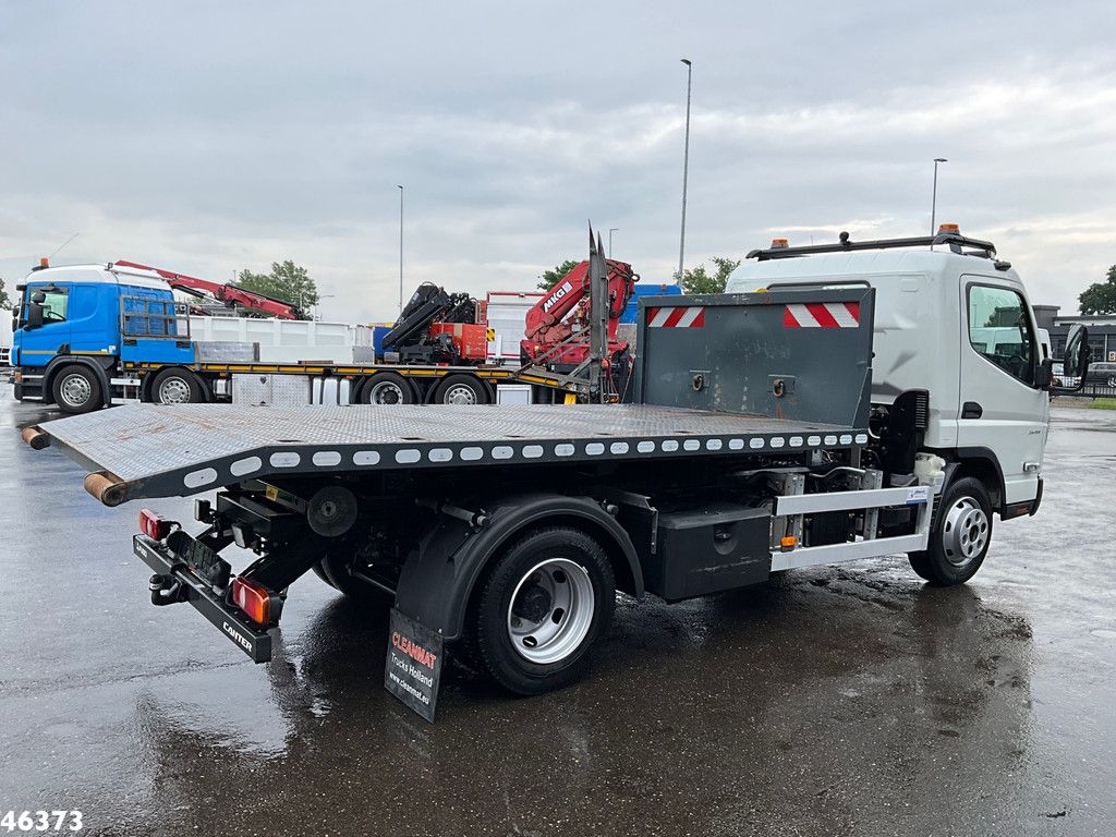 FUSO Canter Euro 6 Hyvalift 5 Ton haakarmsysteem + Flatbedcontainer Just 44.417 km!