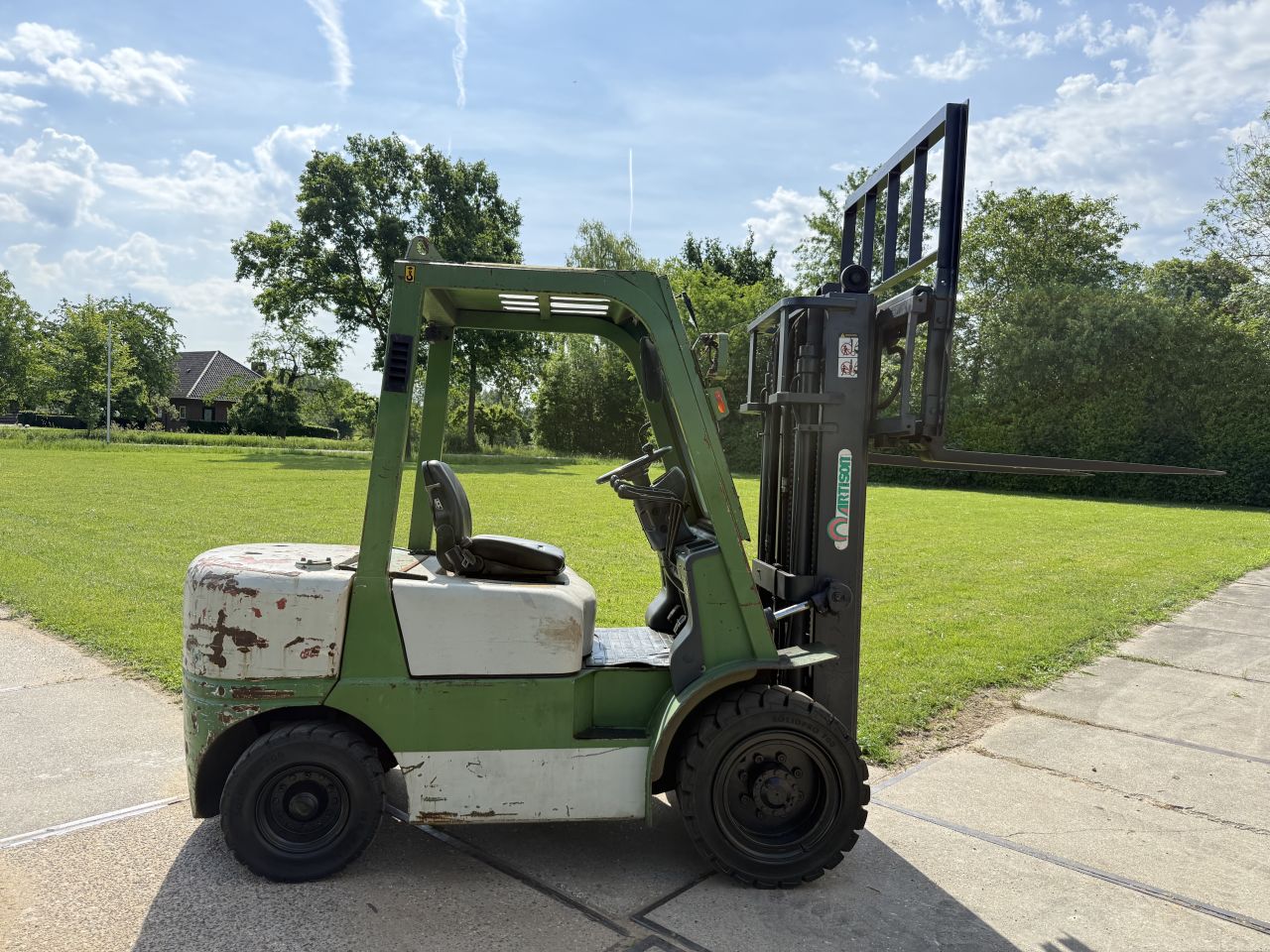 3 tonner diesel 3-delig Sideshift YANMAR 68000uur BJ2012