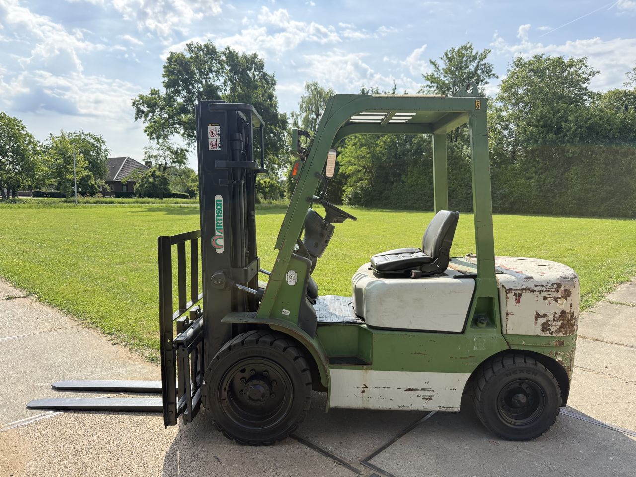 3 tonner diesel 3-delig Sideshift YANMAR 68000uur BJ2012