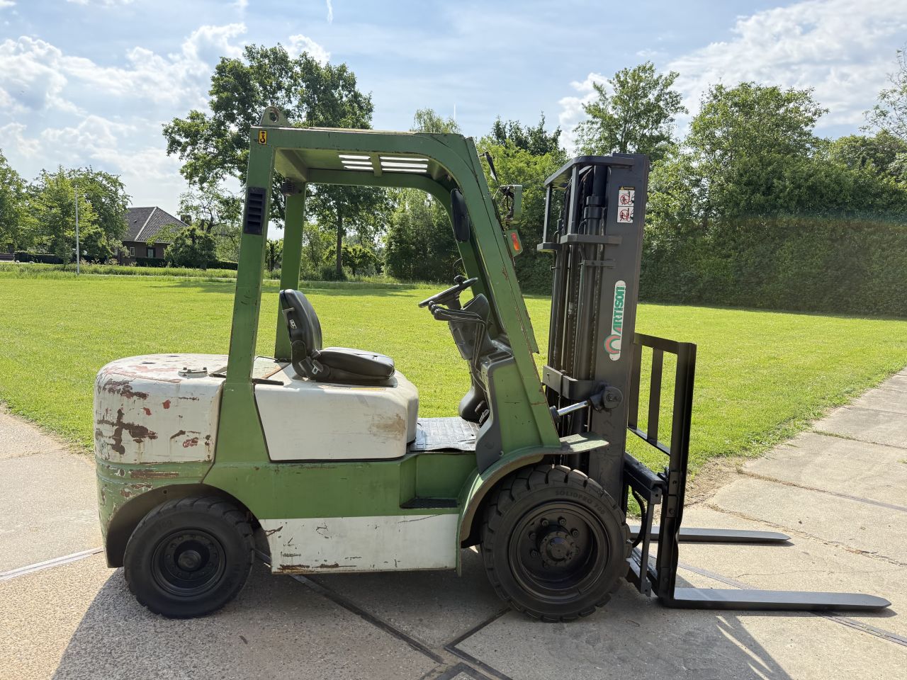 3 tonner diesel 3-delig Sideshift YANMAR 68000uur BJ2012