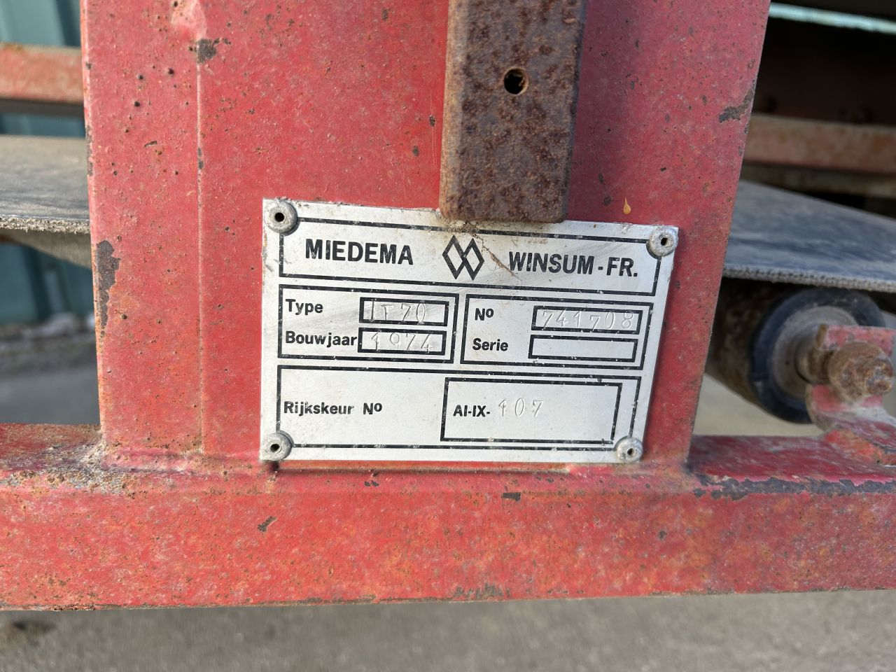 Miedema transportband 7 meter