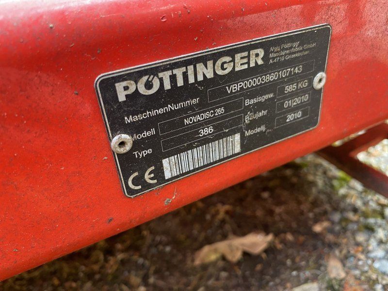 Pöttinger Scheibenmähwerk Novadisc 265