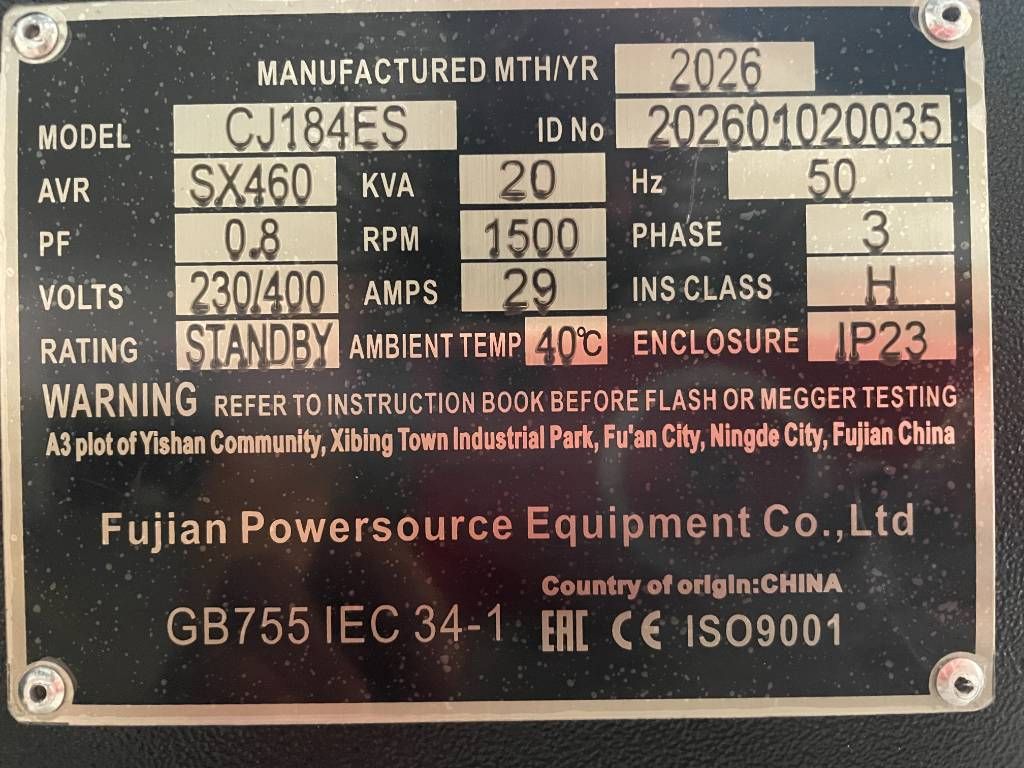 DPX CJ184ES - 20 kVA Alternator - DPX-33901