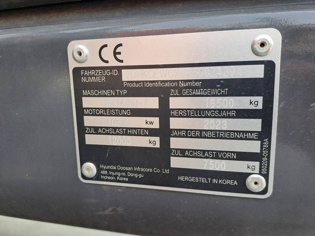 Develon DX 160 W-7