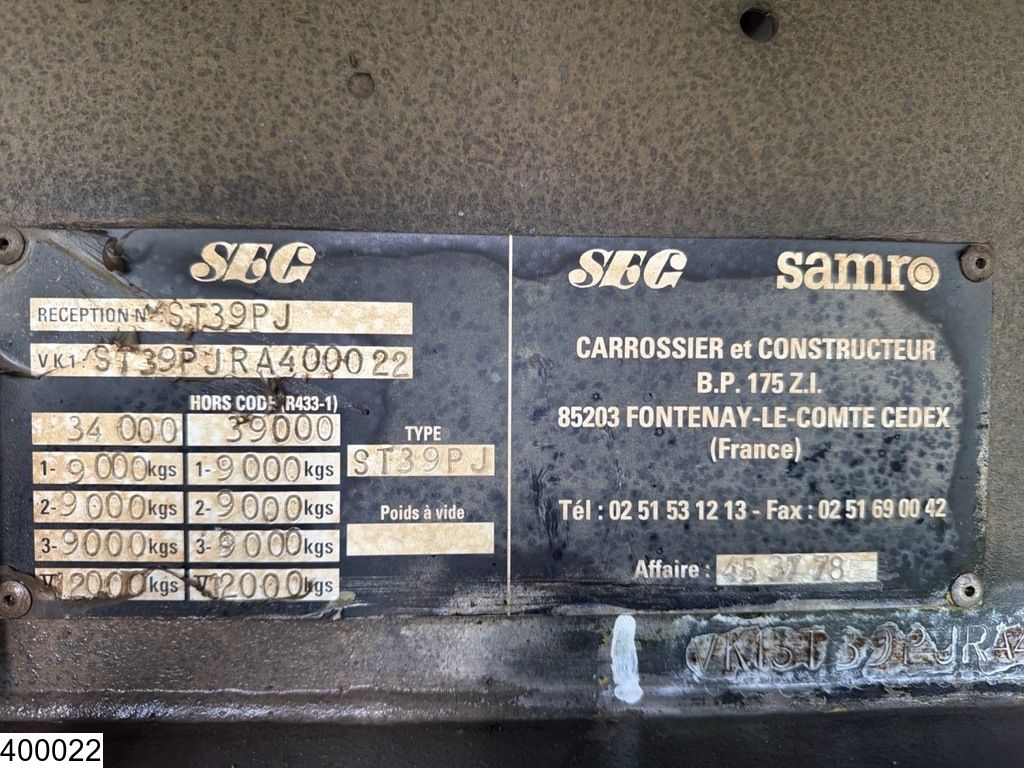 Samro gesloten bak
