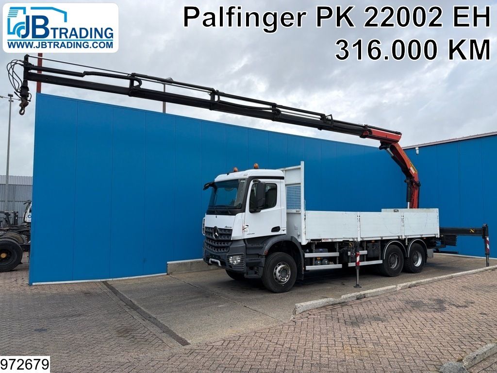Mercedes Arocs 2636 6x4, EURO 6, Retarder, Palfinger, Remote