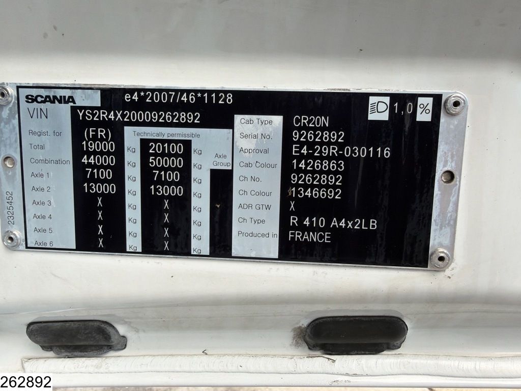 Scania R 410 Euro 6d, retarder, Standairco, air suspension