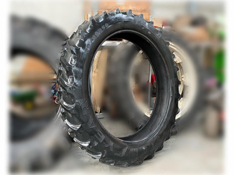 Goodyear DT800 320/90R50 tractor tire on rim