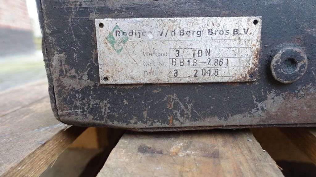 Bakker 3 haken opnameblok 3000 kg Gejo 10