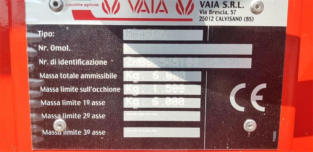Vaia MB 45 Water tank
