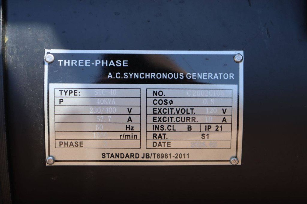 Generator Kawakenki KK40-III-SSS Diesel 2026 40kVA Neu