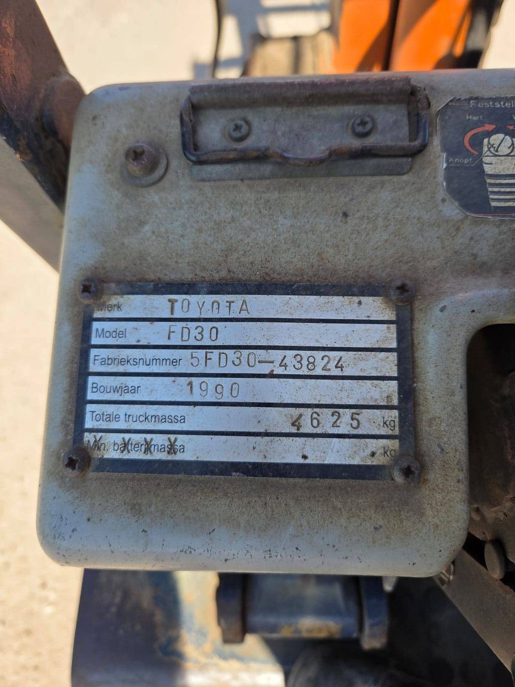 Gabelstapler Toyota FD30 Diesel 3000kg 1990