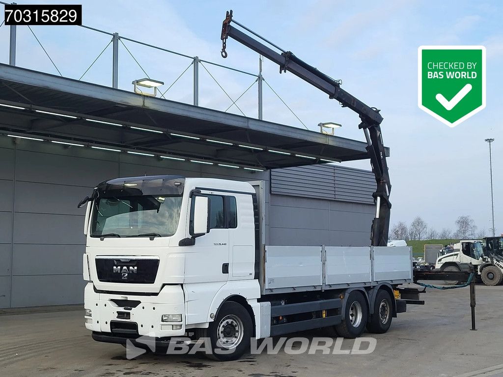 MAN TGX 26.440 6X2 Terex Atlas 125.2-A2 Kran Crane Lift+steering axle Euro 5