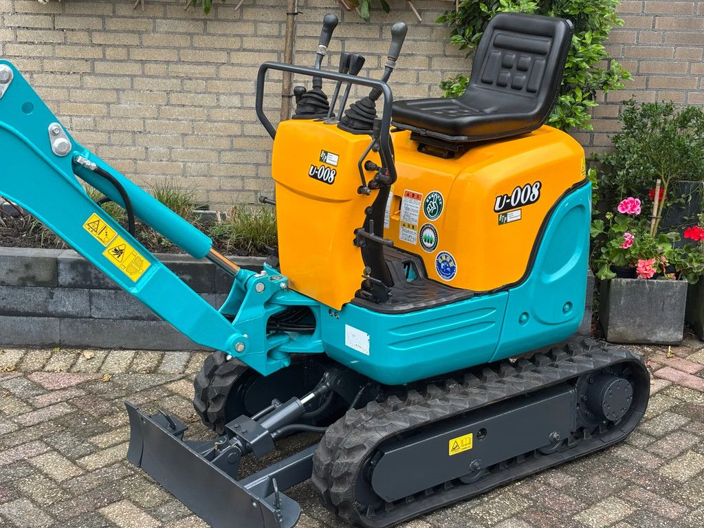 Kubota U-008 gebruikte diesel minigraver 008 381uur