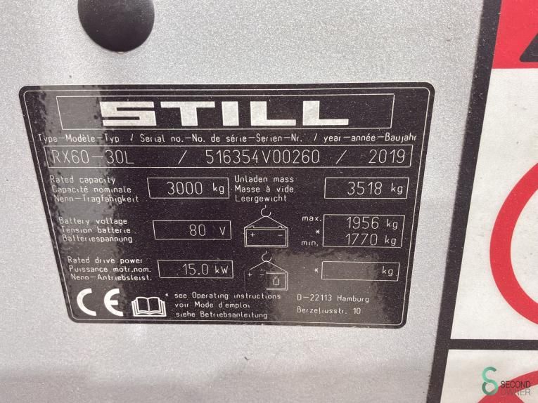 Gabelstapler Elektrisch Still RX60-30L 2019